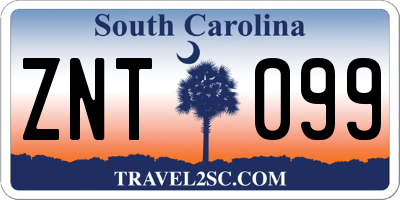 SC license plate ZNT099