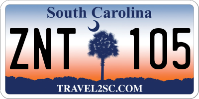 SC license plate ZNT105