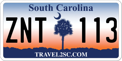 SC license plate ZNT113