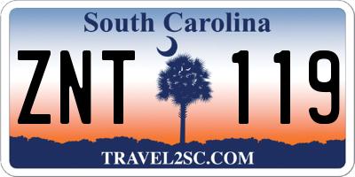 SC license plate ZNT119