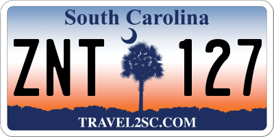 SC license plate ZNT127