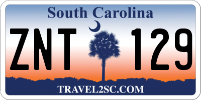 SC license plate ZNT129