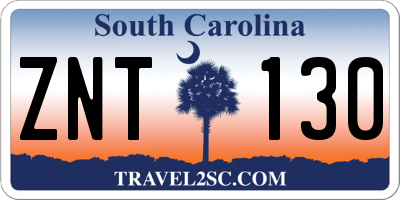 SC license plate ZNT130