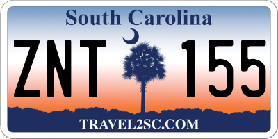 SC license plate ZNT155