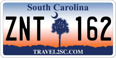 SC license plate ZNT162