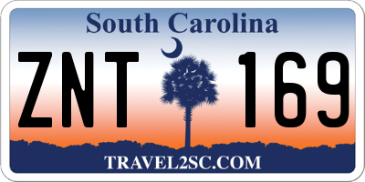 SC license plate ZNT169