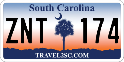 SC license plate ZNT174