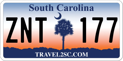 SC license plate ZNT177