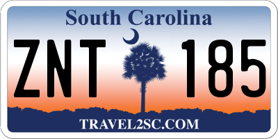 SC license plate ZNT185
