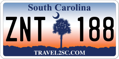 SC license plate ZNT188