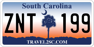 SC license plate ZNT199