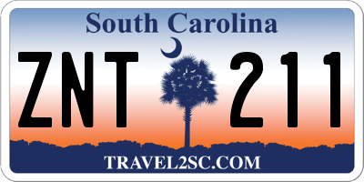 SC license plate ZNT211