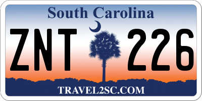 SC license plate ZNT226