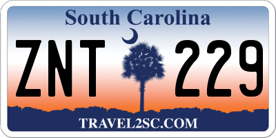 SC license plate ZNT229