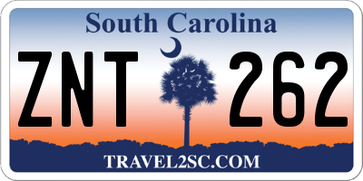 SC license plate ZNT262