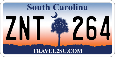 SC license plate ZNT264