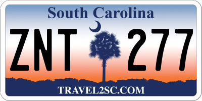 SC license plate ZNT277