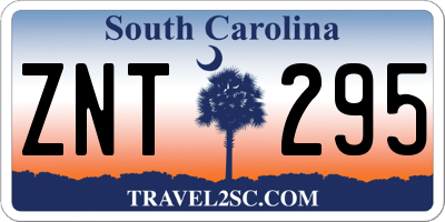 SC license plate ZNT295