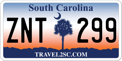 SC license plate ZNT299