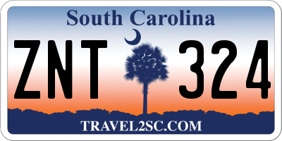 SC license plate ZNT324