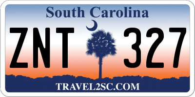 SC license plate ZNT327