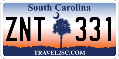 SC license plate ZNT331