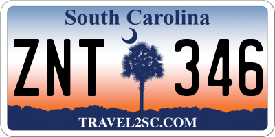 SC license plate ZNT346