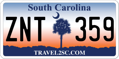 SC license plate ZNT359