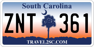 SC license plate ZNT361