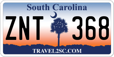 SC license plate ZNT368
