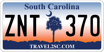 SC license plate ZNT370