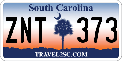 SC license plate ZNT373