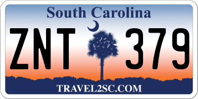 SC license plate ZNT379