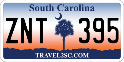 SC license plate ZNT395