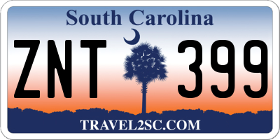 SC license plate ZNT399