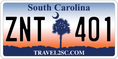 SC license plate ZNT401