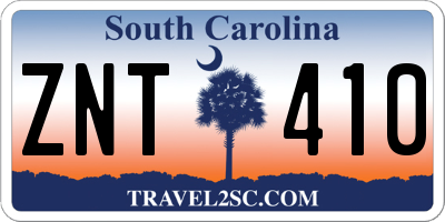 SC license plate ZNT410