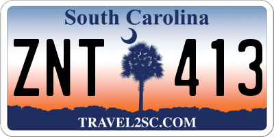 SC license plate ZNT413