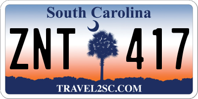 SC license plate ZNT417