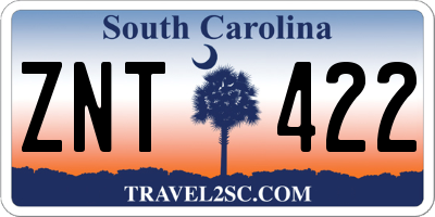 SC license plate ZNT422