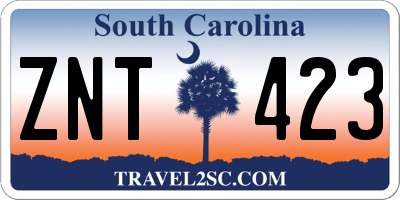 SC license plate ZNT423