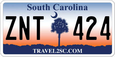 SC license plate ZNT424