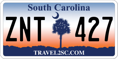 SC license plate ZNT427