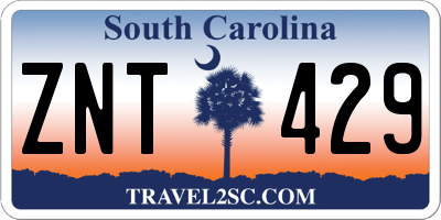 SC license plate ZNT429