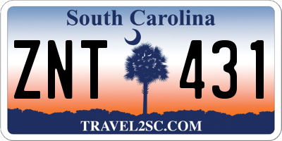 SC license plate ZNT431