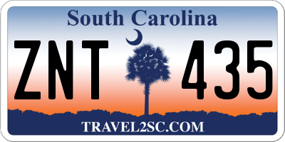 SC license plate ZNT435