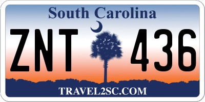 SC license plate ZNT436