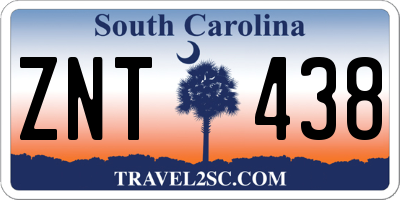 SC license plate ZNT438