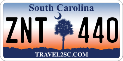 SC license plate ZNT440
