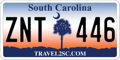 SC license plate ZNT446
